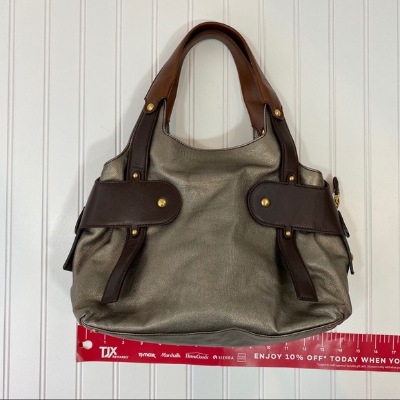 Salvador Ferragamo Pewter & Brown shoulder bag - Picture 12 of 15